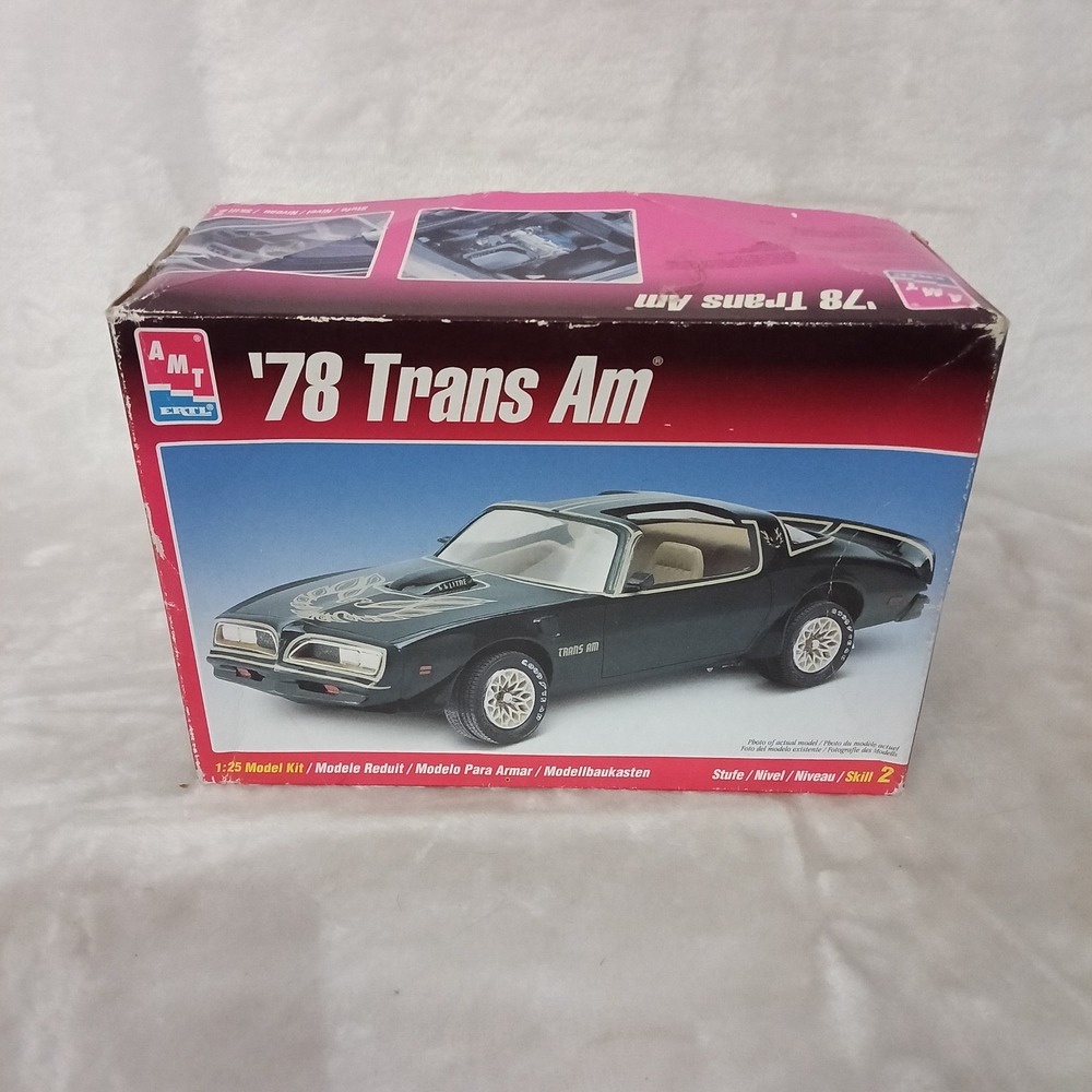 AMT Ertl 78 Trans Am 1:25 Scale Model Kit 6316 Pontiac Firebird Skill 2 READ
